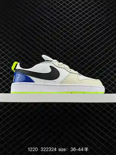 2 Nike Court Borough Low 2 (GS) Small Air Force zapatillas deportivas informales, versátiles, transp