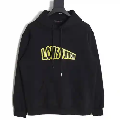 Sudadera con capucha y letras bordadas LV Louis Vuitton 23FW