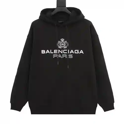 Blcg 23Fw Sudadera con capucha con bordado tridimensional y logo de oreja de trigo Crown