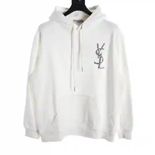 SLP Yves Saint Laurent 23FW sudadera con capucha y logo de rombos