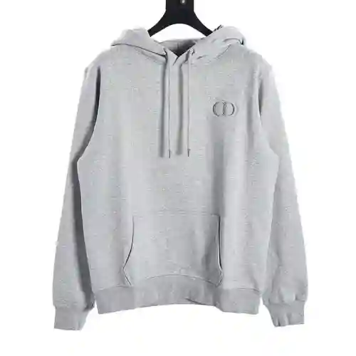 Sudadera clásica con capucha y bordado CD