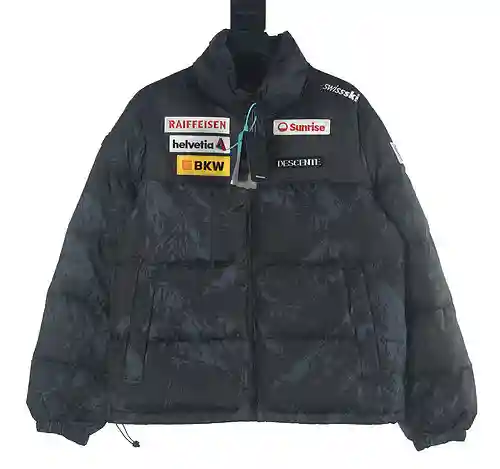 Desc*ente Descente chaqueta de plumas funcional para exteriores Audi con etiqueta en el hombro y var