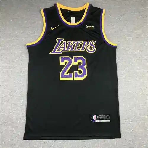 Camiseta de baloncesto Lakers 23 James Black Reward Edition
