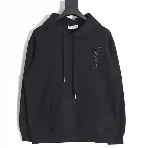 SLP Yves Saint Laurent 23FW sudadera con capucha y logo de rombos