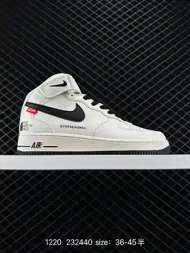 2 Nike Air Force Low Air Force One zapatillas deportivas informales, versátiles y de caña alta. La c