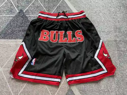 Pantalones de bolsillo Bulls Retro BULLS Pantalones de baloncesto negros