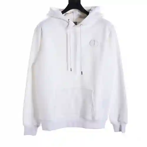 Sudadera clásica con capucha y bordado CD
