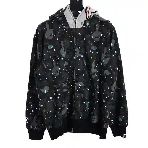 Sudadera con capucha y cielo estrellado con bordado de tigre de BA*PE