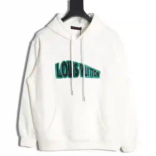 Sudadera con capucha y letras bordadas LV Louis Vuitton 23FW