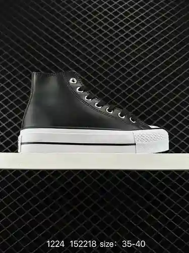 9 Zapatos Converse Chuck 97 de suela gruesa, etiqueta redonda, calzado casual alto y bajo. La tela d