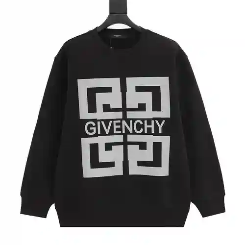 Sudadera con cuello redondo y logo grande reflectante GVC 23FW
