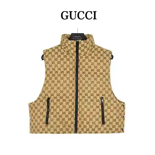 Chaleco con clip de lona Gu*cci/Gucci 23Fw GG