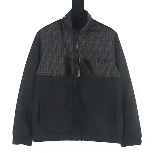 Fen*di/Fendi FD 23Fw chaqueta presbicia de algodón patchwork doble F