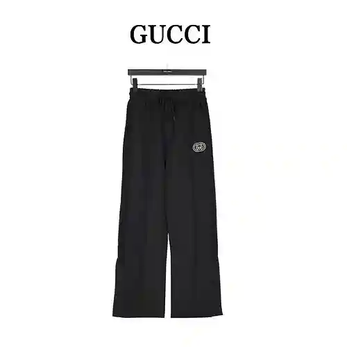 Pantalón deportivo Gu*cci/Gucci 23Fw con doble G entrelazada