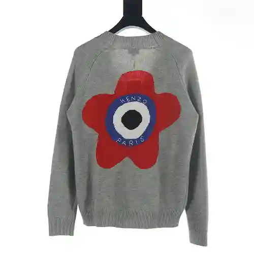 KE*NZO Kenzo KZ 23FW cárdigan tipo suéter de punto floral en la espalda