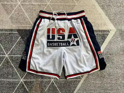 Pantalones de bolsillo Team USA Dream Team Pantalones de baloncesto blancos