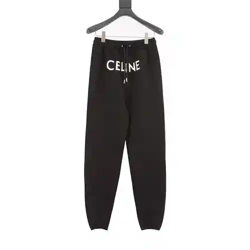 pantalones de chándal con estampado de letras CE