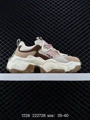 4 FILA/FILA utiliza material superior de cuero con transferencia de película de alta calidad, suela 