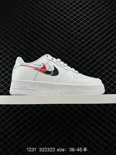 Nike Air Force Low Air Force 1 zapatillas deportivas informales, versátiles y de caña baja. La combi