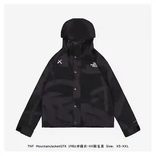 TNF 23Fw MountainJacketGTX 1986 Chaqueta-XX junta negro