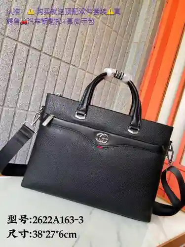 Maletín GUCC para hombre, fabricado en piel vacuna original importada, alta calidad, entrega en bols