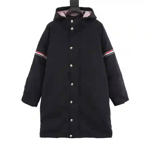 Chaqueta larga de plumas TB 23FW con cuatro barras