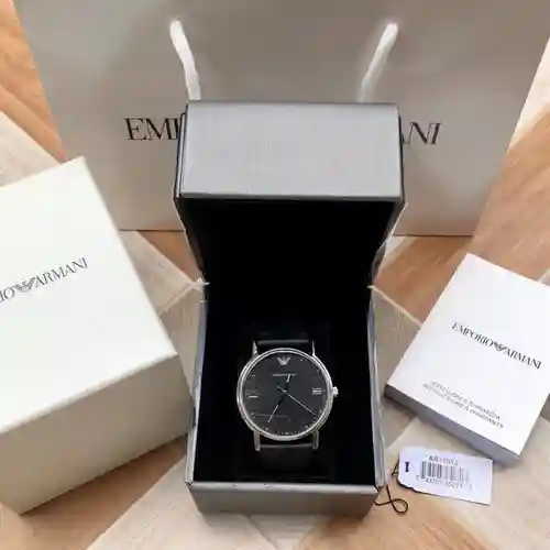 Ah @ Mani Watch Reloj para hombre con movimiento mecánico original totalmente automático, caja y cor