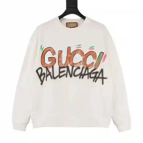 G Home × sudadera con cuello redondo estampada pintada a mano con articulación BLCG