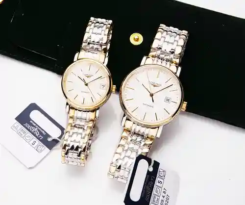 Reloj Lang@Qin Reloj para parejas con movimiento mecánico original completamente automático Caja y c
