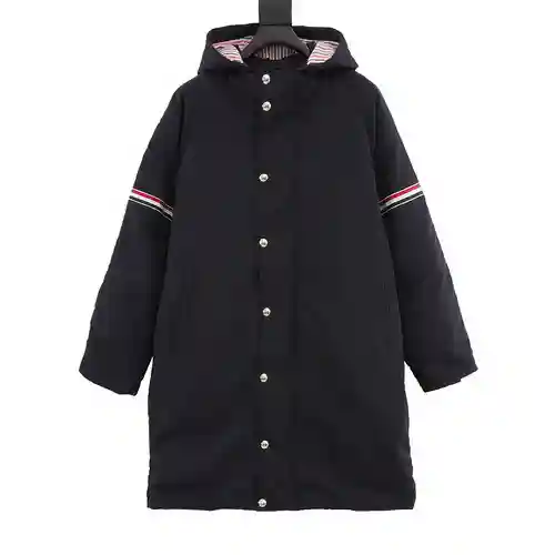 Chaqueta larga de plumas TB 23FW con cuatro barras