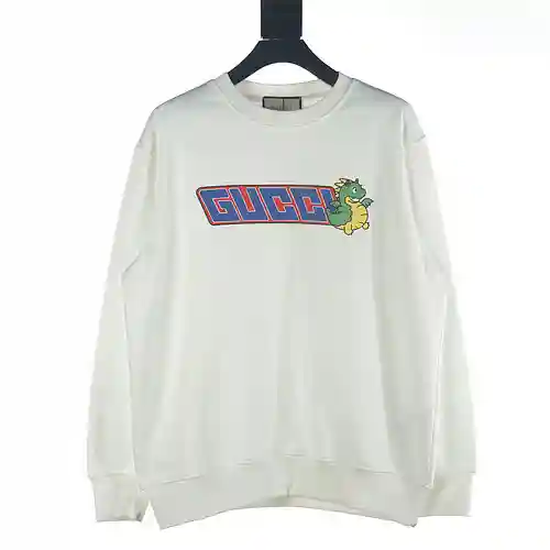 Gu*cci/Gucci GUC 23FW sudadera con cuello redondo y estampado de dinosaurios
