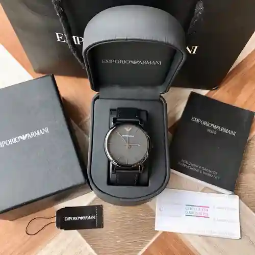 Ah @ Mani Watch Reloj para hombre con movimiento mecánico original totalmente automático, caja y cor