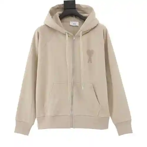 Chaqueta con cremallera bordada y logo clásico de A*mi/Love