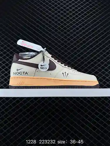 6 AF Nike Air Force '7 Low Air Force 1 de caña baja, horma original y cartón original para crear una