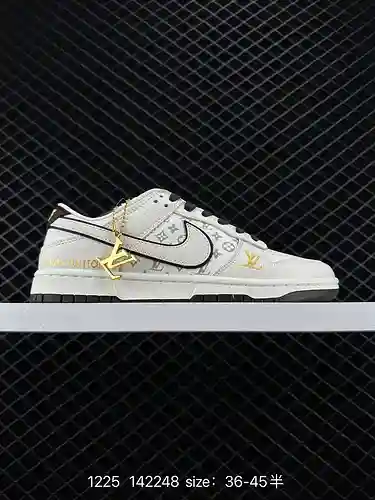 24 Nk SB Dunk Low LV de marca compartida a nivel de empresa: marrón blanquecino Dark Night Knight Za