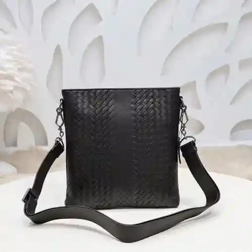 Bolso bandolera especial para hombre BV, fabricado en cuero original superior importado, versión rép