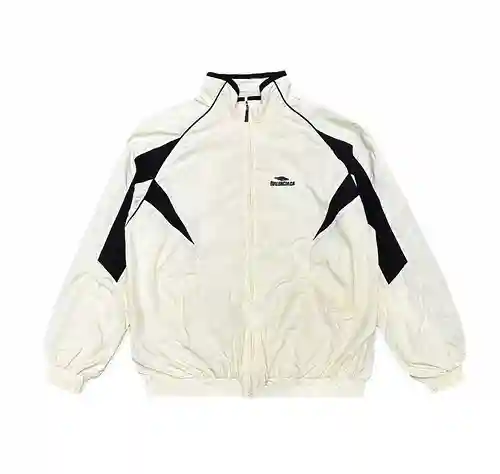 BLCG/Balanciaga 23ss Otoño cosido cuello alto entrenador chaqueta deportiva chaqueta cortavientos