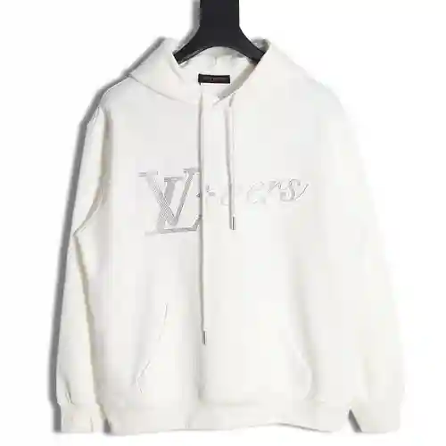 Sudadera con capucha con estampado de diamantes LV Louis Vuitton 23FW Fei Dong