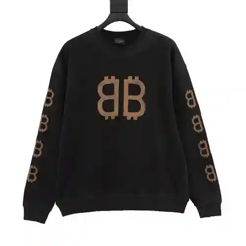 Sudadera con cuello redondo Blcg Double B Bitcoin