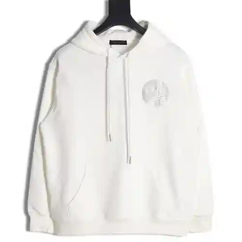 Sudadera con capucha y estampado de diamantes LV Louis Vuitton 23FW Torre Eiffel