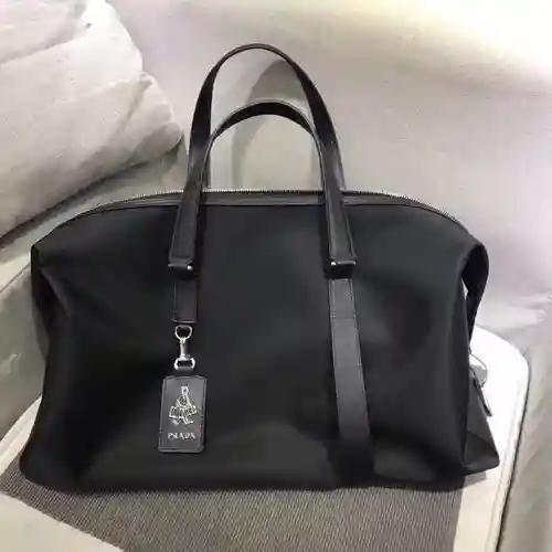 PR@ADA Bolso especial para hombre hecho de piel de vaca original importada Bolsa de regalo con entre