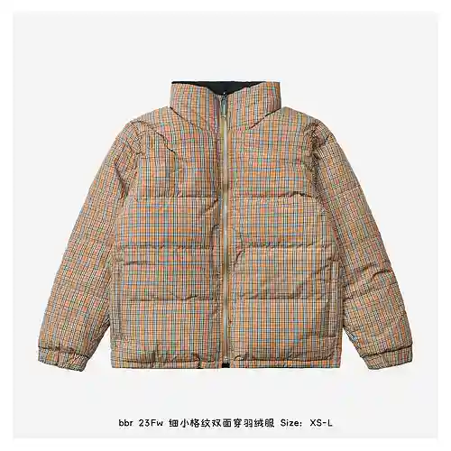 bbr 23Fw plumífero reversible a cuadros pequeño