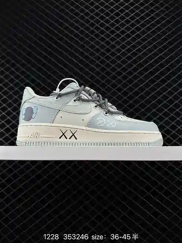 23 Nike Air Force Low Las zapatillas casuales de caña baja Air Force 1 crean una versión pura de Air