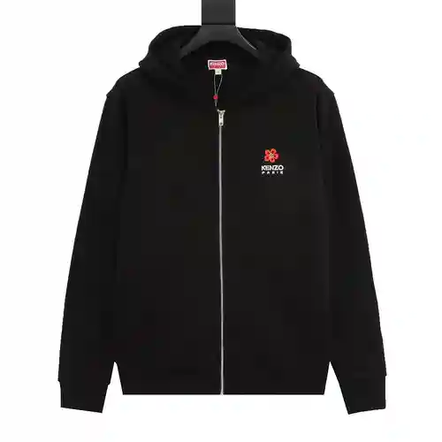 KE*NZO Kenzo Takada Begonia sudadera con capucha y cremallera con flores