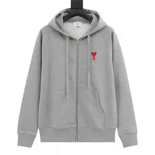 Chaqueta con cremallera bordada y logo clásico de A*mi/Love