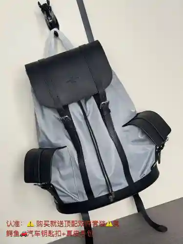 Mochila para hombre LL, fabricada en cuero original importado de primera calidad, versión réplica de