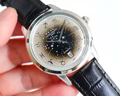 Patek@Philippe reloj para hombre con movimiento mecánico original totalmente automático caja superio