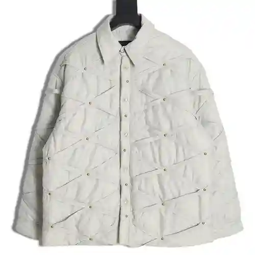 23FW LV Louis Vuitton chaqueta resistente de algodón con tiras