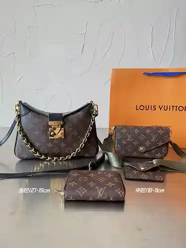 Juego de tres piezas fabricado en material de lona importado, alta calidad, entrega en bolsa de rega