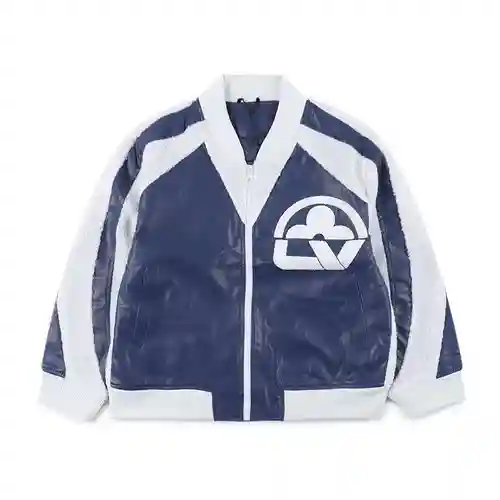Chaqueta béisbol LV Louis Vuitton de lana de cordero y cuero